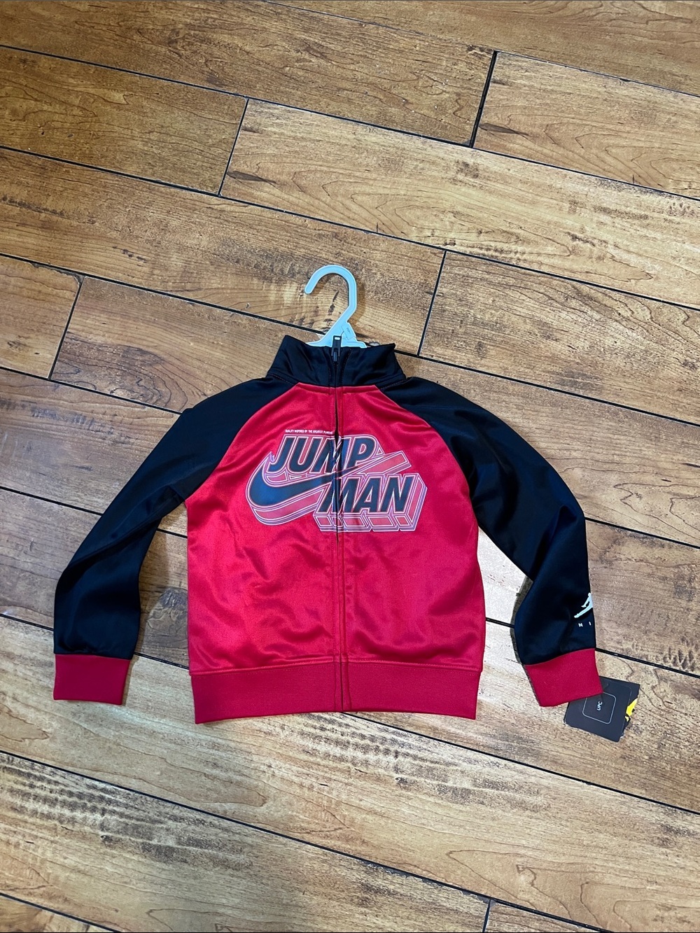 Nike Red and Black Jumpman Full-Zip Track Jacket